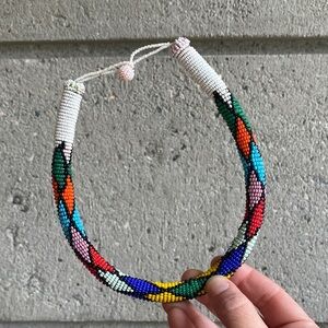 Beaded choker necklace Multicolor